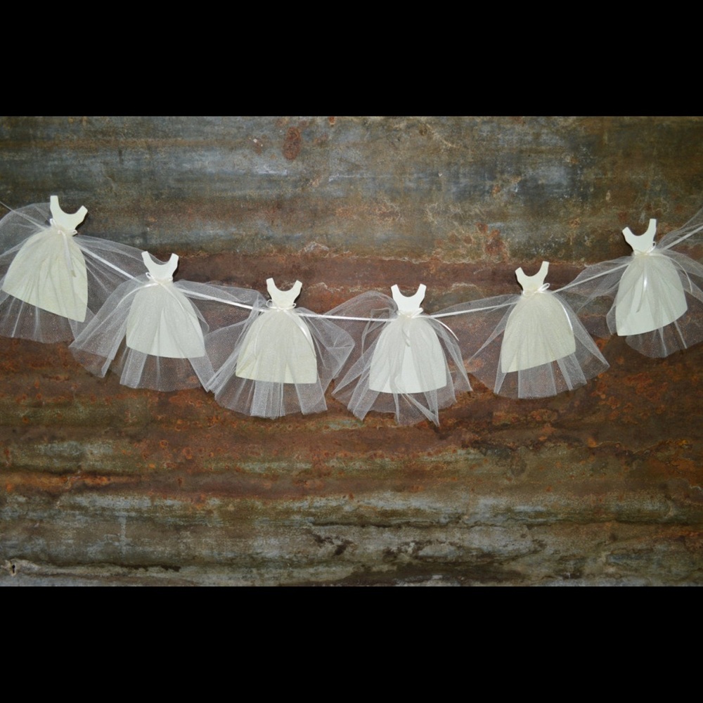Bridal Shower Decoration Wedding Dress Banner